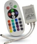 Controller για Ταινίες LED RGB 12/24VDC 72W με Τηλεχειριστήριο IR V-TAC 3265