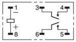 Ρελέ Ηλεκτρομαγνητικό 24VDC 5A 2 Επαφών N.O 6 Pin για PCB Omron G6B-2214P-US 24VDC - Image 4