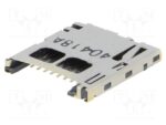 Υποδοχή για Κάρτες MicroSD για PCB SMD Push-Push Molex 502570-0893