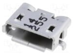 Βύσμα Micro USB 2.0 5 Pin Θηλυκό Οριζόντιο για PCB SMD Molex 47589-0001
