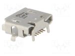Βύσμα Micro USB 2.0 5 Pin Θηλυκό Οριζόντιο για PCB SMD Molex 47589-0001 - Image 4