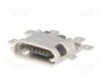 Βύσμα Micro USB 2.0 5 Pin Θηλυκό Οριζόντιο για PCB SMD Molex 47491-0001