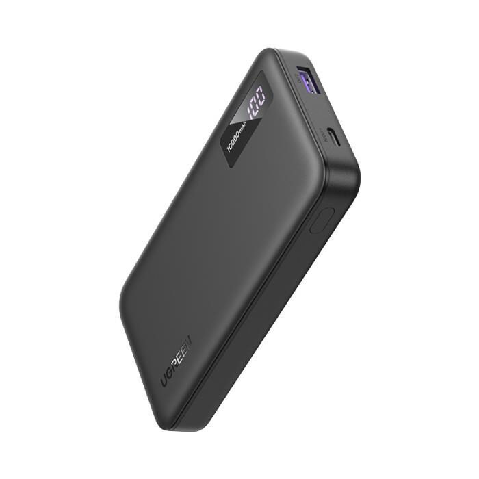 7471004930-o1.jpg UGREEN Ταχυφορτιστής Power Bank 10.000mAh PD & QC3.0 με Ψηφιακή Ένδειξη 1x USB Type A, 1x USB-C 20W Max. Μαύρο PB311 25742 - Image 1
