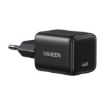 UGREEN Mini Ταχυφορτιστής Πρίζας με USB-C Power Delivery 20W Τεχνολογίας GaN 40.5x33.6x32.5mm Μαύρος X512/55553 - Image 2