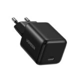 UGREEN Mini Ταχυφορτιστής Πρίζας με USB-C Power Delivery 20W Τεχνολογίας GaN 40.5x33.6x32.5mm Μαύρος X512/55553 - Image 3