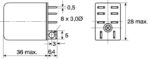 Ρελέ Ηλεκτρομαγνητικό 12VDC 10A 2 Επαφών N.O+N.C 8 Pin Faston Omron LY2 12VDC - Image 5