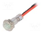 Ενδεικτική Λυχνία LED Πράσινη Φ5.2mm 12V με Καλώδιο 10cm SCI R9-79L-11-12GREEN
