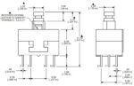Πιεζοδιακόπτης ON-ON με Συγκράτηση 12P 4PDT 13.10x8.5x14.2mm για PCB E-Switch TL4201EEYA - Image 2