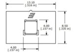 Πιεζοδιακόπτης ON-ON με Συγκράτηση 12P 4PDT 13.10x8.5x14.2mm για PCB E-Switch TL4201EEYA - Image 3
