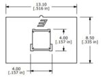 Πιεζοδιακόπτης ON-ON με Συγκράτηση 12P 4PDT 13.10x8.5x14.2mm για PCB E-Switch TL4201EEYΒ - Image 3