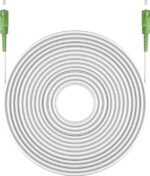 Καλώδιο Σύνδεσης Οπτικής Ίνας SC/SC APC 10m για FTTH Router OS2 Single Mode LSZH Ø3mm Λευκό Goobay 59598 - Image 4