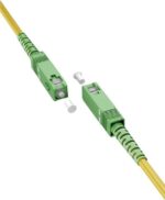 Καλώδιο Σύνδεσης Οπτικής Ίνας SC/SC APC 10m για FTTH Router OS2 Single Mode LSZH Ø3mm Κίτρινο Goobay 59642 - Image 3