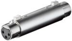Adaptor XLR 3 Pin Θηλυκό σε Θηλυκό Μεταλλικό Goobay 27459