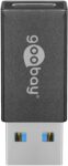 Goobay Μετατροπέας USB-A 3.0 Αρσενικό σε USB-C 3.2 Θηλυκό Μαύρο 45400