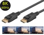Καλώδιο DisplayPort v1.4 8K 60Hz 32.4Gbps 2m Μαύρο Goobay 61697 - Image 2