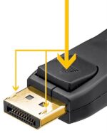 Καλώδιο DisplayPort v1.4 8K 60Hz 32.4Gbps 2m Μαύρο Goobay 61697 - Image 3