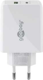 Goobay Ταχυφορτιστής Πρίζας με 1x USB-C Power Delivery 30W & 1x USB-A 12W/2.4A Λευκός 61674 - Image 2