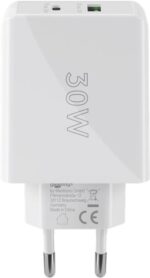 Goobay Ταχυφορτιστής Πρίζας με 1x USB-C Power Delivery 30W & 1x USB-A 12W/2.4A Λευκός 61674 - Image 5