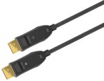 Καλώδιο Displayport v1.4 Hybrid Optical 8K 60Hz 32.4Gbps 10m (AOC) Μαύρο Goobay 64866 - Image 2