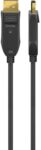 Καλώδιο Displayport v1.4 Hybrid Optical 8K 60Hz 32.4Gbps 20m (AOC) Μαύρο Goobay 64867