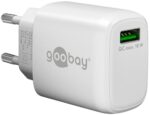 Goobay Ταχυφορτιστής Πρίζας με 1x USB-A Quick Charge 3.0 18W Λευκός 61672