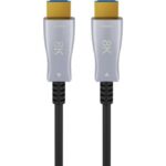 Καλώδιο HDMI v2.1 Hybrid Optical 8K 60Hz 48Gbps 10m (AOC) Μαύρο Goobay 65558