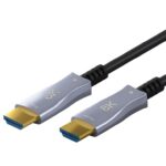 Καλώδιο HDMI v2.1 Hybrid Optical 8K 60Hz 48Gbps 20m (AOC) Μαύρο Goobay 65559