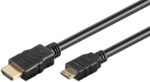 Καλώδιο HDMI σε Mini HDMI v1.4 4K 30Hz 8Gbps 1.5m Μαύρο Goobay 74082