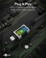 Goobay Καλώδιο USB-C 3.1 σε RJ45 Ethernet 1000Mbps 2m Ασημί 70698 - Image 5