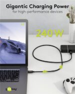 Goobay Καλώδιο USB4 v2.0 με Βύσματα USB-C 240W 80Gbit/s Power Delivery 1.2m Μαύρο 74376 - Image 4