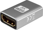 Adaptor HDMI v2.1 Θηλυκό σε Θηλυκό με Επίχρυσα Βύσματα Goobay 72008