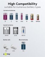 Battery Tester με Οθόνη LCD Κατάλληλος για Πολλαπλά Μεγέθη Μπαταριών Μαύρος Goobay 72511 - Image 3