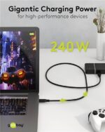 Goobay Καλώδιο USB4 v1.0 με Βύσματα USB-C 240W 40Gbit/s Power Delivery 1.5m Μαύρο 74184 - Image 4