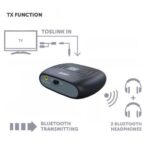 GBC Daca Pro-2 Bluetooth Audio Transmitter & Receiver Toslink/COAX/AUX In - AUX Out Μαύρο - Image 3