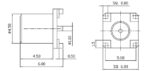 Βύσμα MCX Θηλυκό SMT για PCB Adam Tech RF11-01-T-00-50-G - Image 3