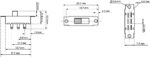 Διακόπτης Συρόμενος ON-ON 6 Pin DPDT, 0.5A/24VDC, 23.3x7.5x8.1mm για Panel S6P - Image 2