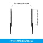 Βάση Επιτραπέζια AXRed Doppio για TV έως 55" 35kg Max Μαύρη - Image 4
