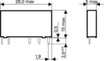 Ρελέ Ηλεκτρομαγνητικό 12VDC 6A 1 Επαφής N.O 4 Pin για PCB Schrack 0-1393236-8 - Image 3