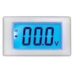Ψηφιακό Βολτόμετρο Πίνακα 3 Ψηφίων 0÷30VDC 70x40mm Λευκό