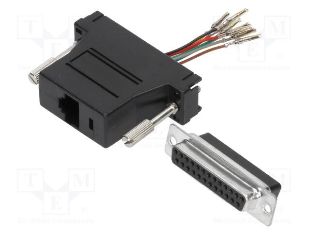 772897-o1-2.jpg Adaptor D-Sub 25 Pin Θηλυκό σε RJ45 Θηλυκό MHDA25-SMJ8-K-RC - Image 1