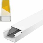 Κανάλι Καλωδίων Πλαστικό Αυτοκόλλητο 25x16mm Μήκος 2m Λευκό Vito 8000230-25016