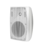 MegaSound SM-M224W Ζεύγος Ηχείων Λευκά Πλαστικά 2 Δρόμων 4" 60W 8Ω/100V με Βάση Τοίχου 150x130x220mm