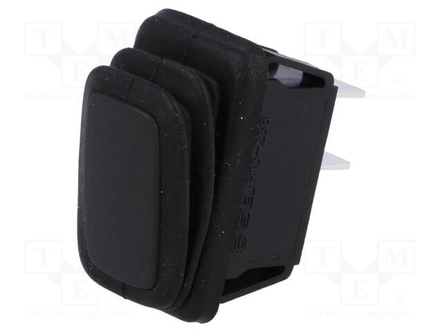 775515-o1.jpg Διακόπτης Rocker OFF-ON 2 Pin SPST, 16A/250VAC, για Άνοιγμα 29.4x13.8mm SCI R13-238A8-01 - Image 1