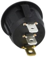 Διακόπτης Rocker OFF-ON 3 Pin SPST, Φωτιζόμενος Πράσινος 20A/14VDC, Φ20.2mm SCI R13-112B2-02-BBG - Image 2