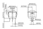 Διακόπτης Rocker OFF-ON 3 Pin SPST, Φωτιζόμενος Πράσινος 20A/14VDC, Φ20.2mm SCI R13-112B2-02-BBG - Image 3