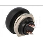Πιεζοδιακόπτης Push ON 2 Pin SPST-NO, 1A/250VAC Φ14mm Κόκκινος Ninigi PS33BRD - Image 2