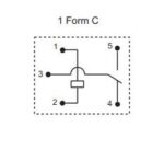 Ρελέ Ηλεκτρομαγνητικό 12VDC 35A 1 Επαφής N.O+N.C 5 Pin για PCB Hongfa HFKW/012-1ZW - Image 2