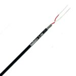 Καλώδιο Μικροφώνου 2x0.08mm με Θωράκιση Φ3mm Μαύρο Tasker C202 1m