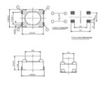 Microswitch TACT 4 Pin Push ON SPST-NO, 0.4N, SMT 4.2x3.2x2.5mm C&K PTS815SJG250SMTRLFS - Image 2
