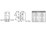 Step Down DC Converter In: 18÷36VDC Out: 15VDC 3W PCB TRACO Power TEN 3-2423N - Image 2